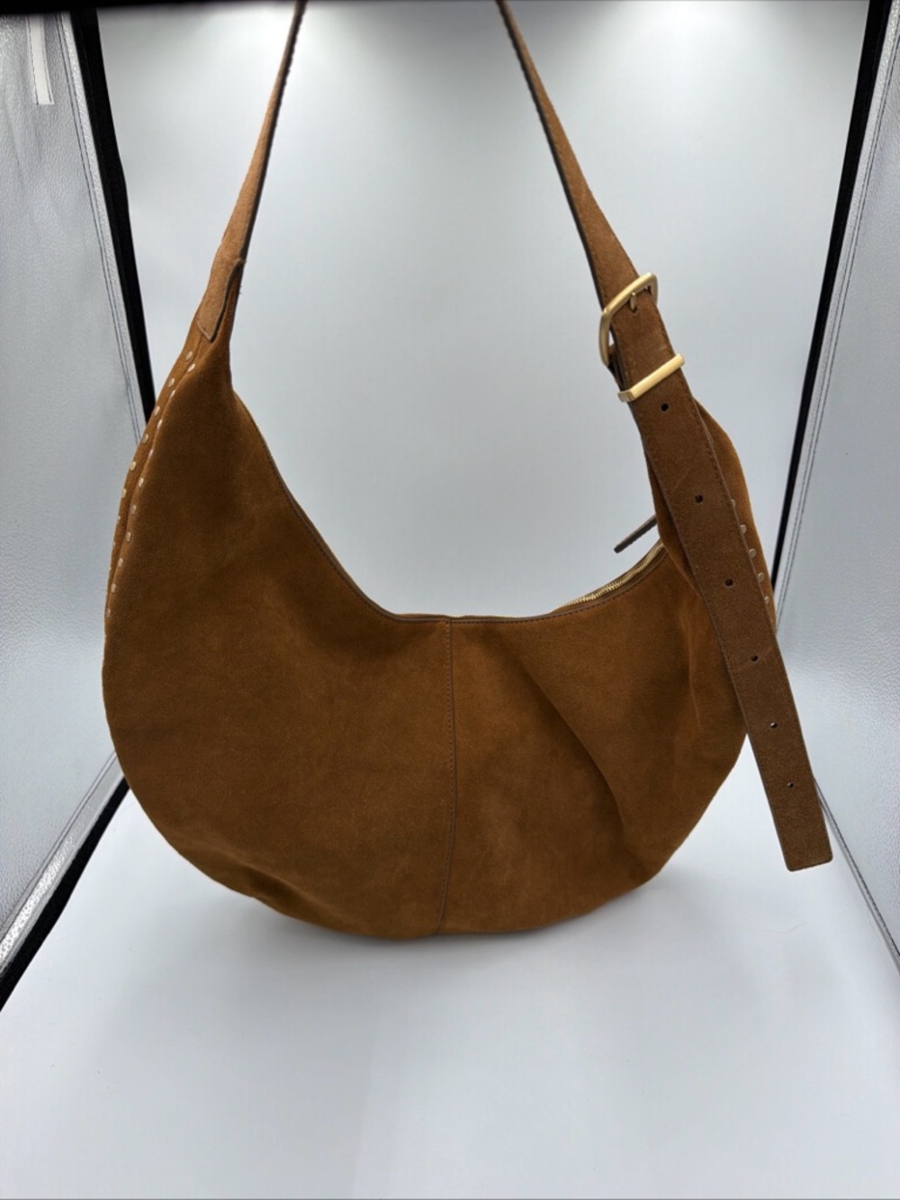 Madewell Suede Hobo Bag in Brown